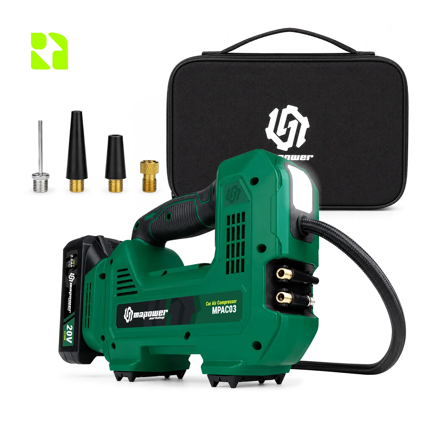 Kompresor akumulatorowy MAPOWER MPAC03 20 V, 150 PSI