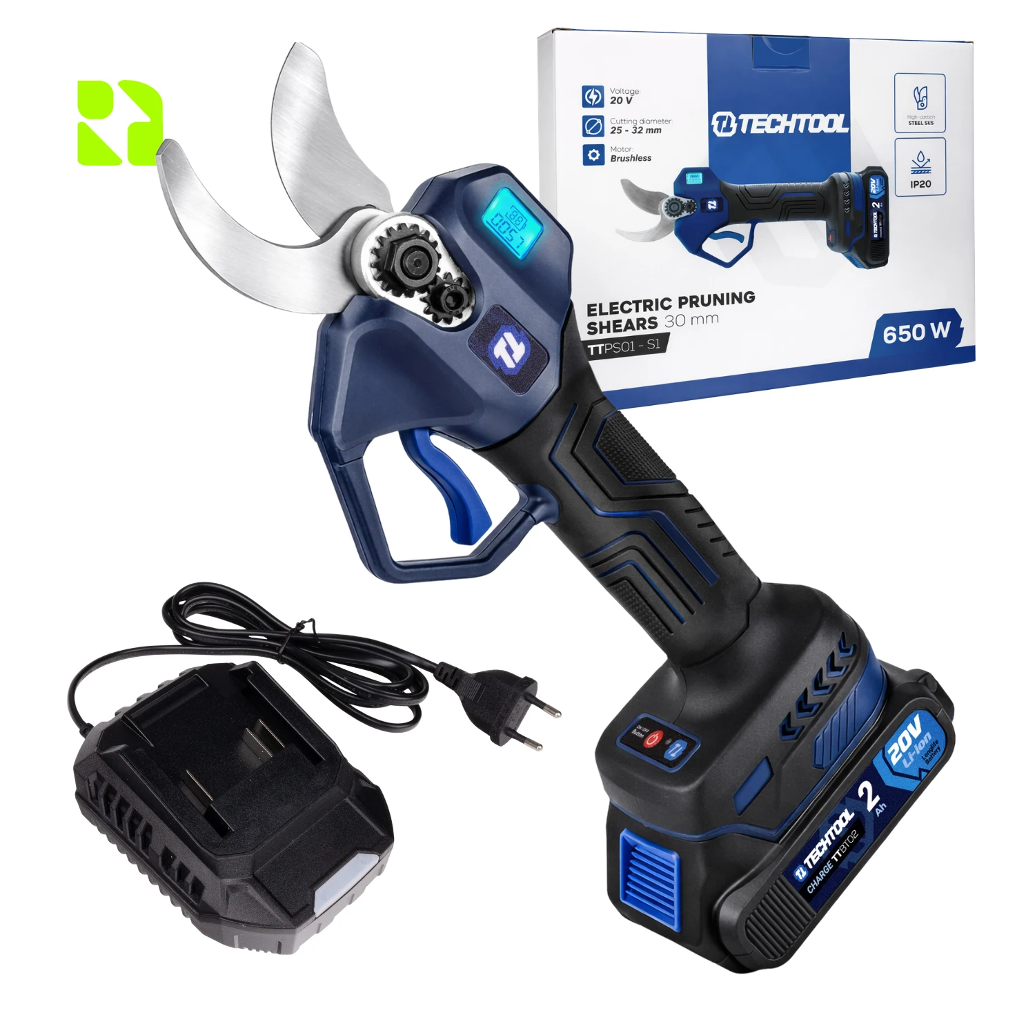 Sekator akumulatorowy TECHTOOL TTPS01 + akumulator 2Ah + ładowarka